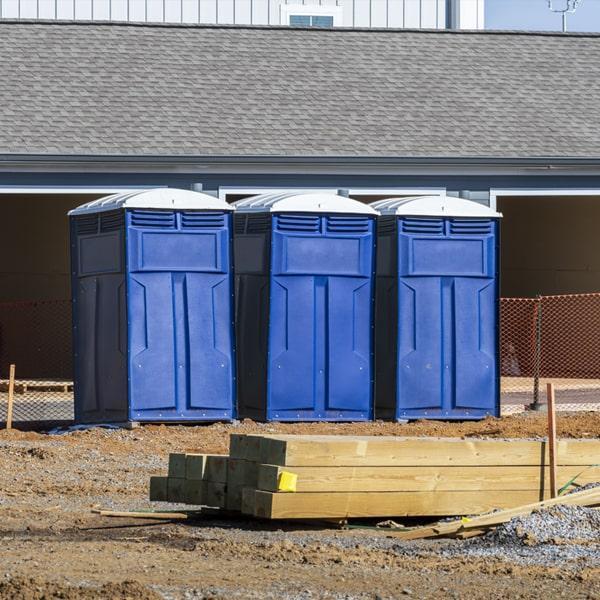 Heavy-duty construction site porta potty in Rochester, New Hampshire